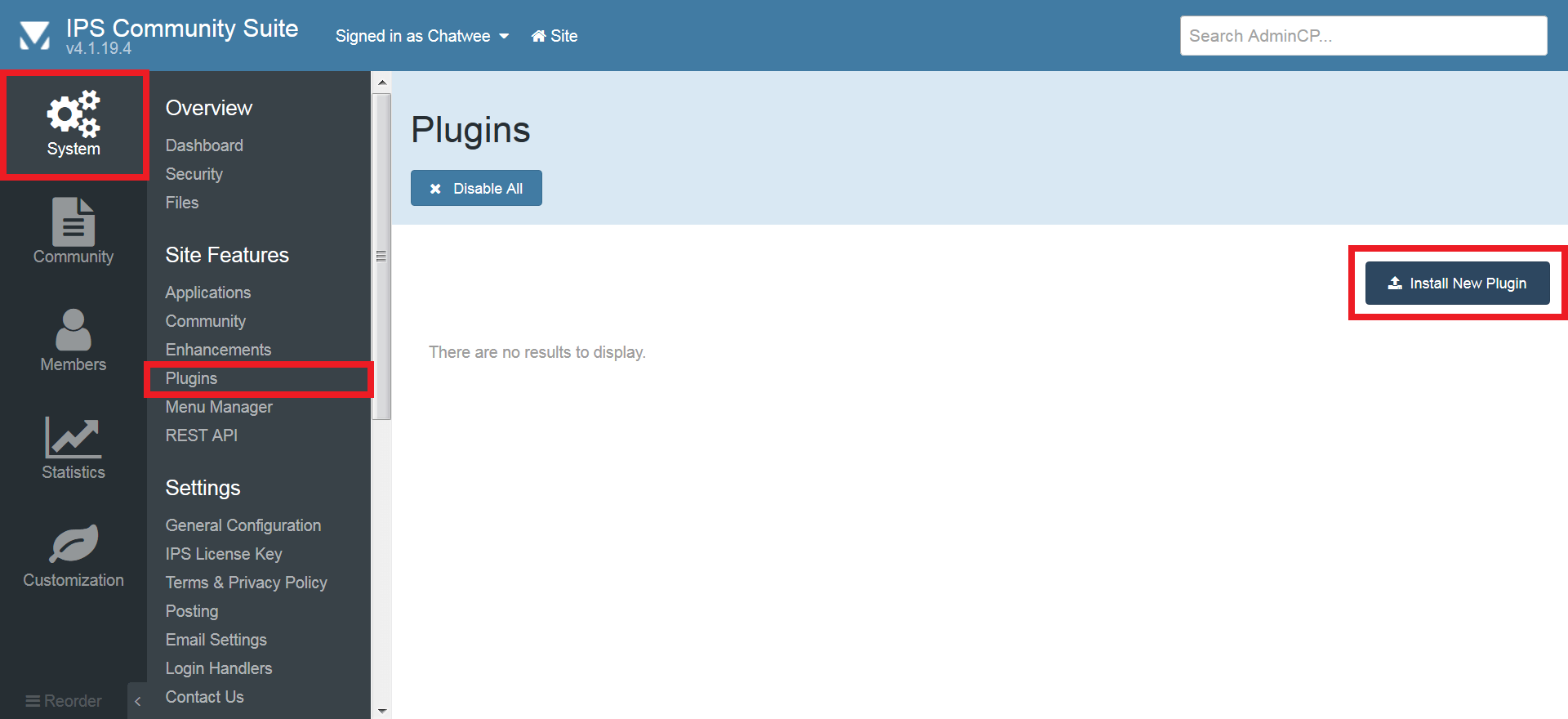 Chat manager plugin