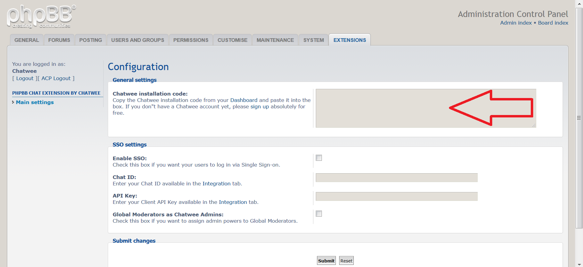 phpBB Chat add-on